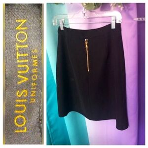 LOUIS VUITTON UNIFORM AUTHENTIC #61830 LUXURY FANCY MINI SKIRT